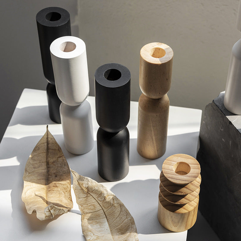 Orthodox Light Wooden Candlestick — product view 4