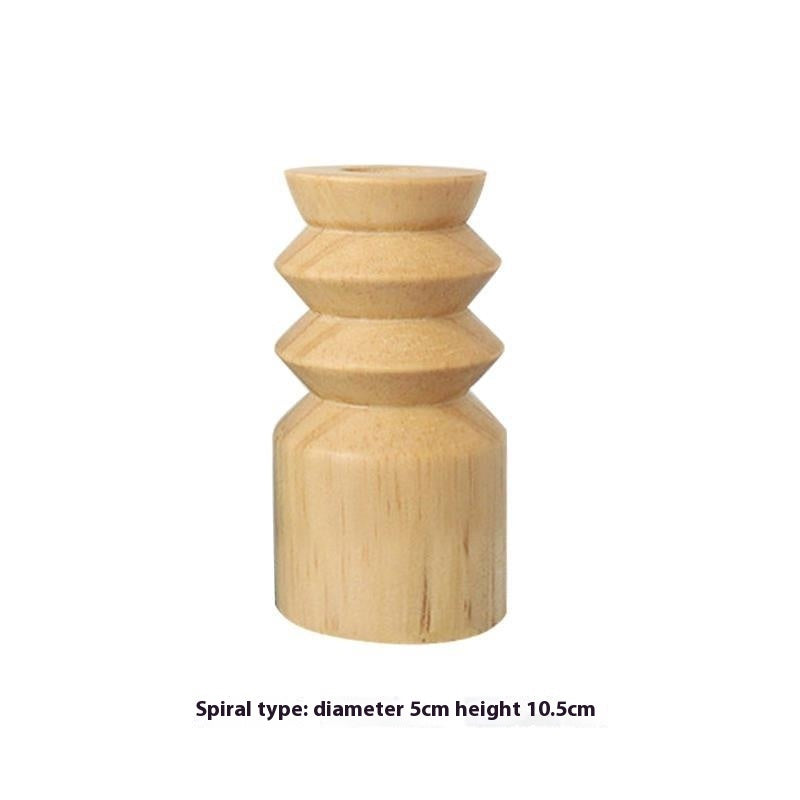 Orthodox Light Wooden Candlestick — product view 7