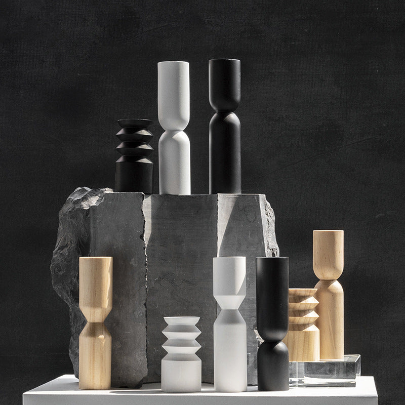 Orthodox Light Wooden Candlestick — product view 2