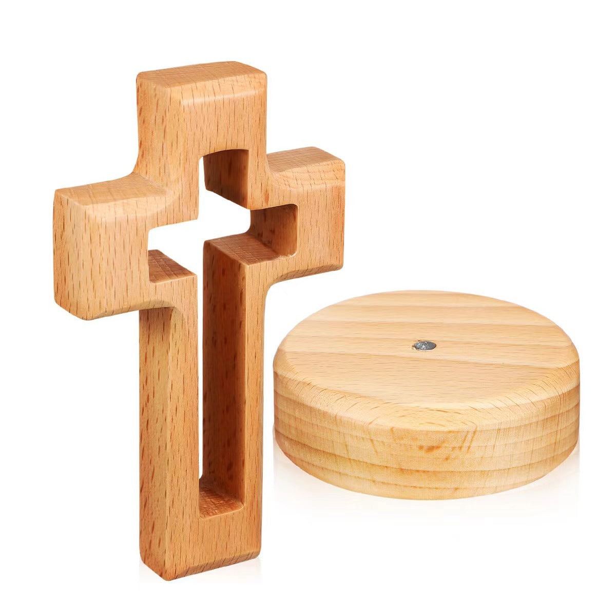 Wooden prayer cross — front view