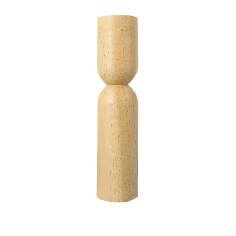 Orthodox Light Wooden Candlestick — product view 3