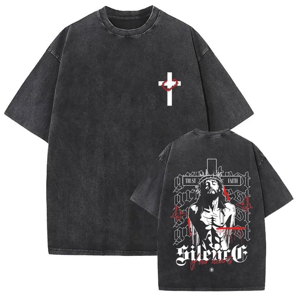 Orthodox Light Washed Faith Tee — product view 4